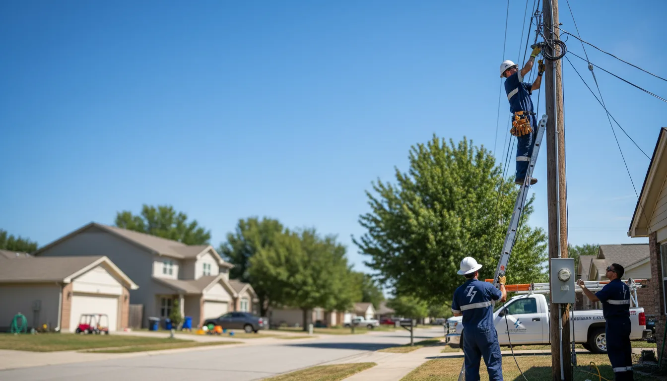 Residential electrician providing installation services in Russell, KS